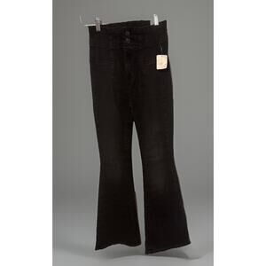 Free People We The Free Jayde Jeans Women's 25 Black Denim Flared Leg NWT